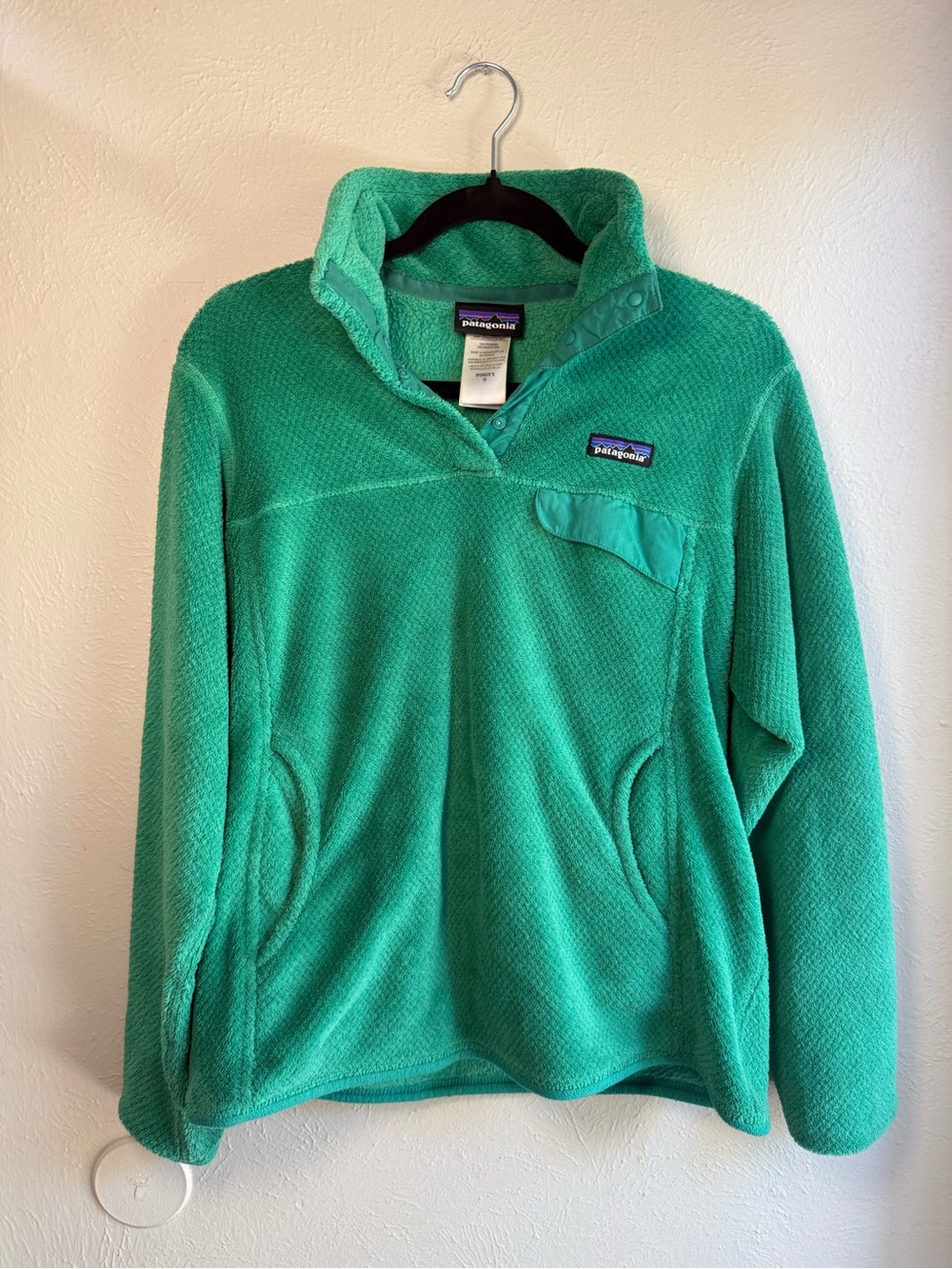 Patagonia Women's Re-Tool Snap-T Fleece Pullover Size M Green
